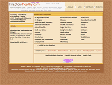 Tablet Screenshot of directoryhealthy.com